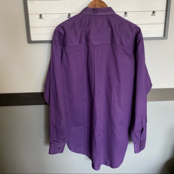 CHAPS RALPH LAUREN long sleeve casual button down vintage size large - Picture 3 of 11